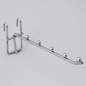 Крючок на решетку с шариками, хром 220011