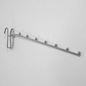 Крючок на решетку с шариками, хром 220014